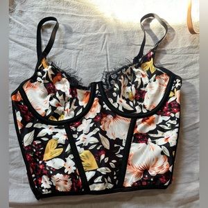 Floral Bustier Top